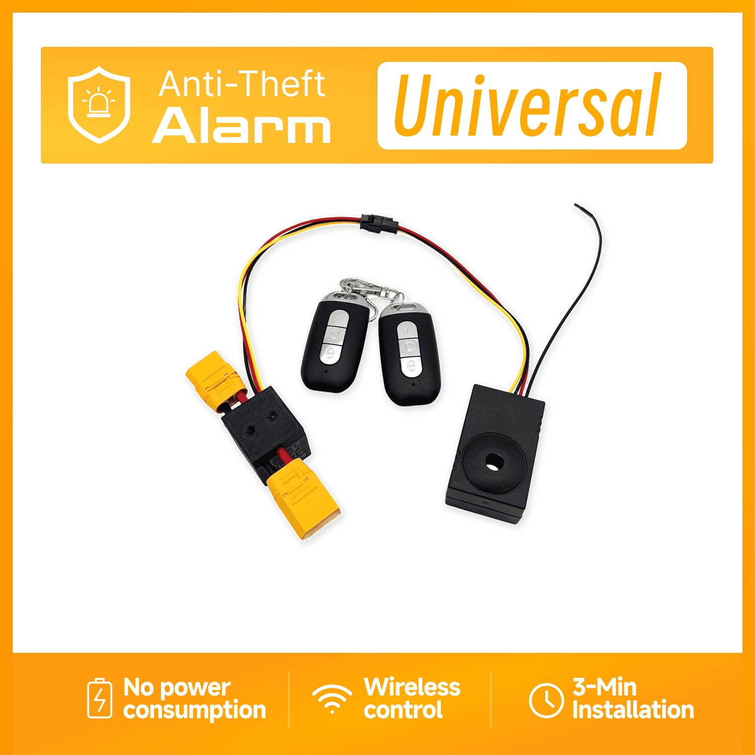 Hidden Anti-Theft Alarm for Multiple E-Scooter & E-Bike Models