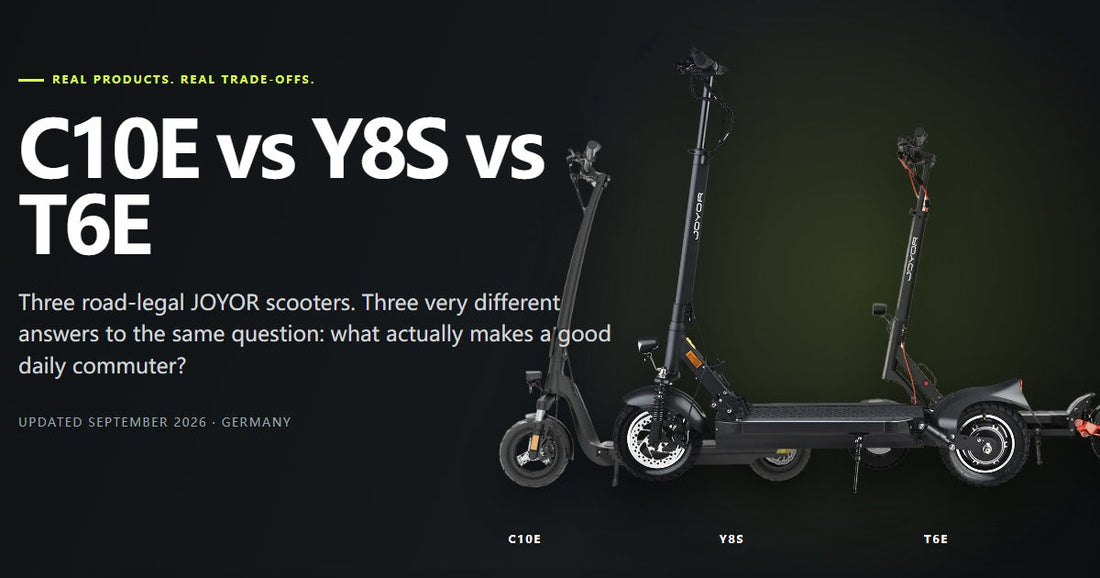 C10E vs Y8S vs T6E: Which JOYOR Fits Your Commute?