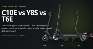 C10E vs Y8S vs T6E: Which JOYOR Fits Your Commute?