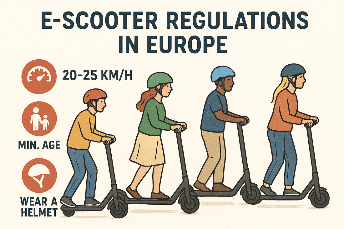 Comparison of E-Scooter Regulations in Major EU/European Countries (Updated to 2025-08-25)