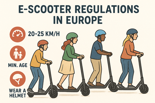 Comparison of E-Scooter Regulations in Major EU/European Countries (Updated to 2025-08-25)