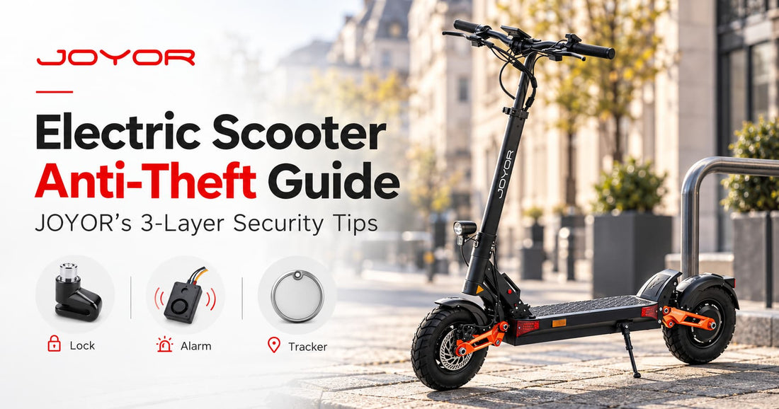 How to Prevent Electric Scooter Theft: JOYOR’s 3-Layer Security Guide