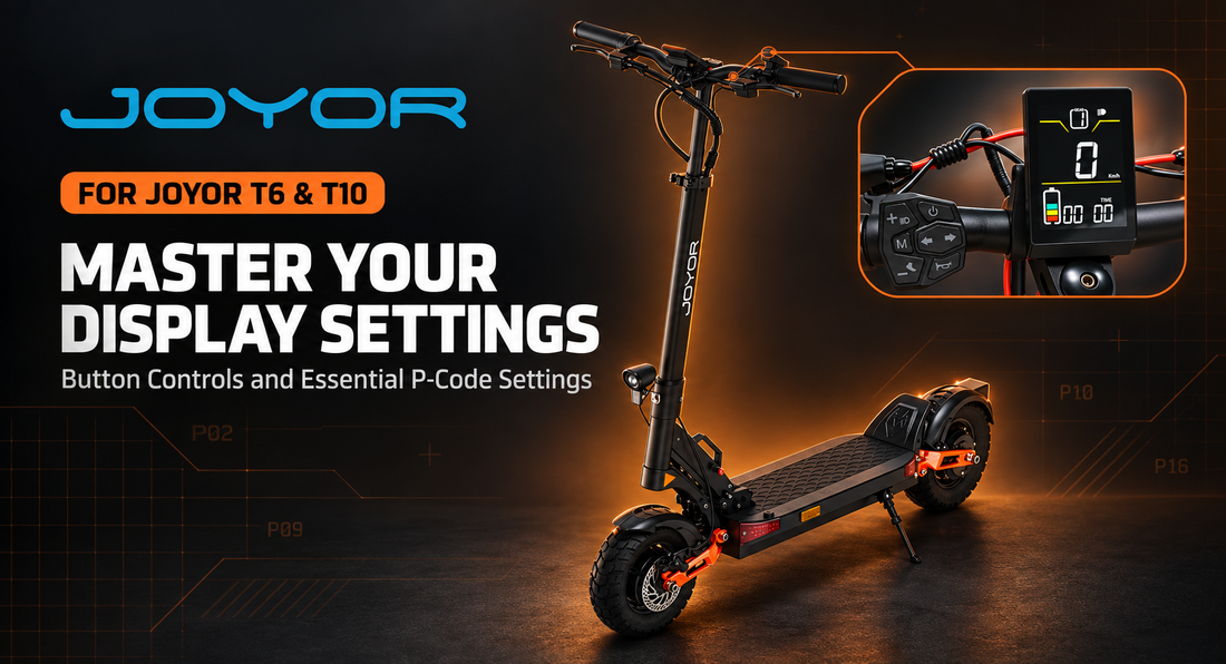 JOYOR T6 & T10 Display Settings Guide