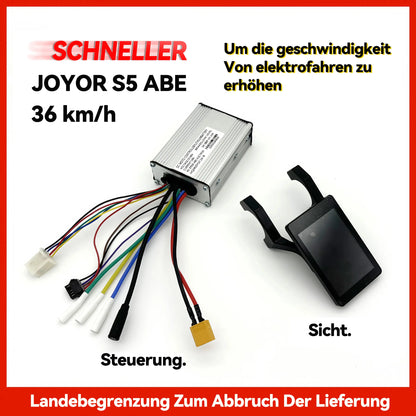 JOYOR S5 ABE / Pro Geschwindigkeitsbegrenzung Aufhebungsset zur Geschwindigkeitserhöhung des Elektrorollers (Controller und Anzeige)
