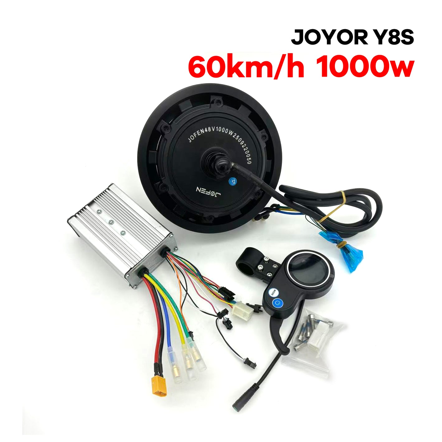 JOYOR Y8S Geschwindigkeitsbegrenzung Aufhebungsset mit 1000W Motor zur Geschwindigkeitserhöhung des Elektrorollers (Controller, Anzeige und Motor)
