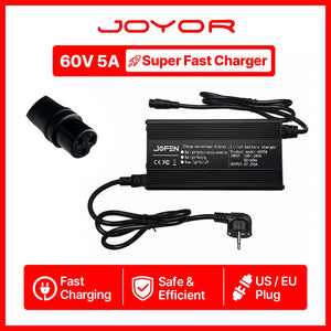 JOYOR T10 60V 5A Fast Charger, US/EU Plug Options