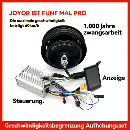 JOYOR S5 ABE / Pro Geschwindigkeitsbegrenzung Aufhebungsset mit 1000W Motor zur Geschwindigkeitserhöhung des Elektrorollers (Controller, Anzeige und Motor)