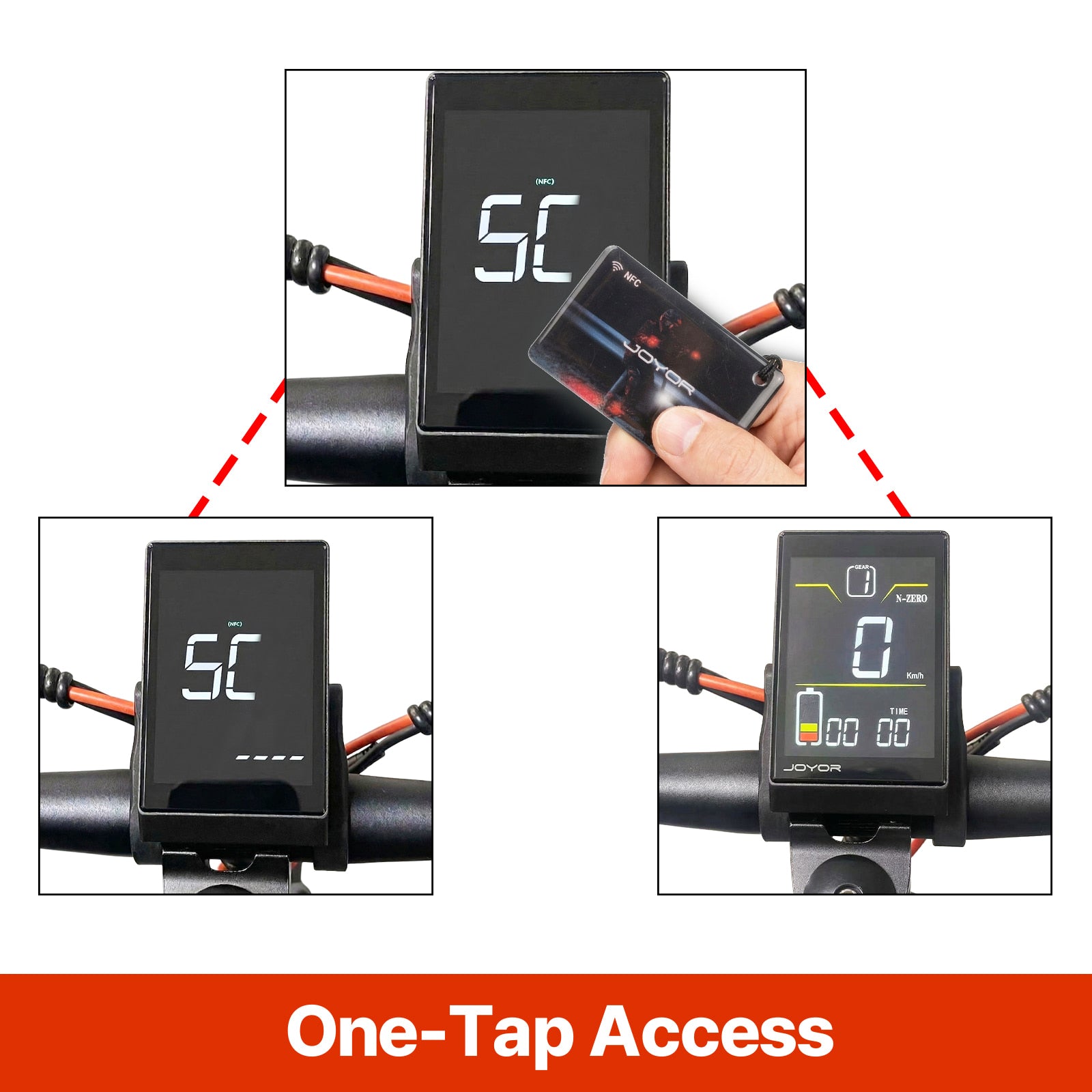 aeg lcd display e-bike kaufen JOYOR NFC Display Upgrade for S10-S-Z