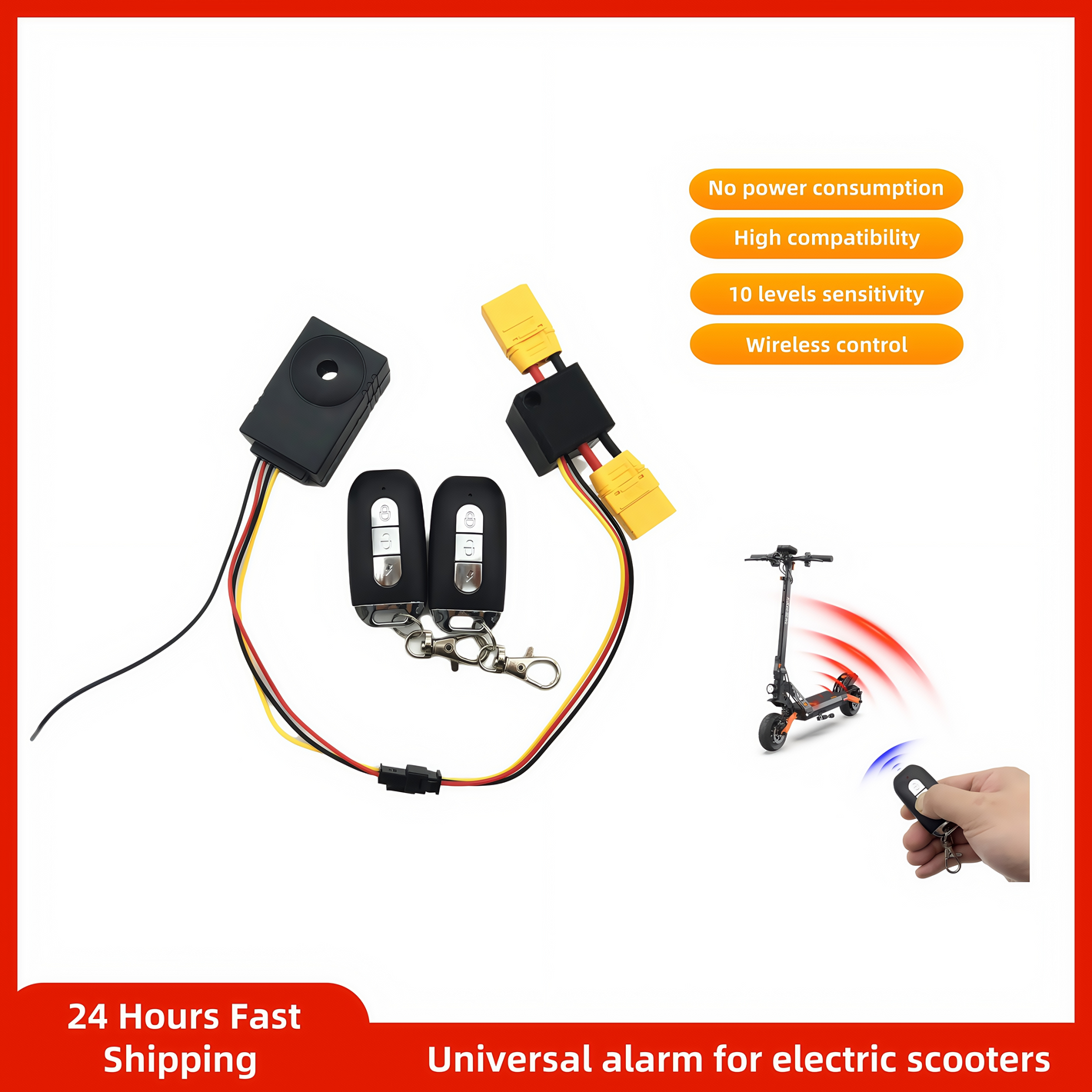 Allarme antifurto universale nascosto per monopattini elettrici e bici elettriche