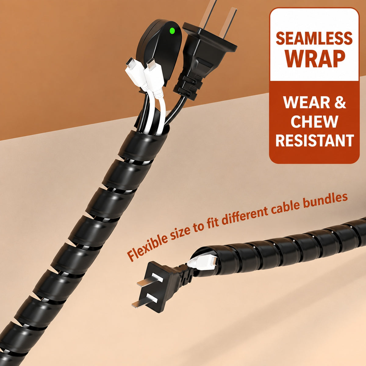Universal Scooter Cable Organizer Sleeve – E-Scooter & E-Bike Wire Protector