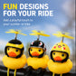 Mini Duck Scooter Handlebar Decor with Spinning Propeller Light for E-Scooters & Bikes