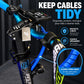 Universal Scooter Cable Organizer Sleeve – E-Scooter & E-Bike Wire Protector