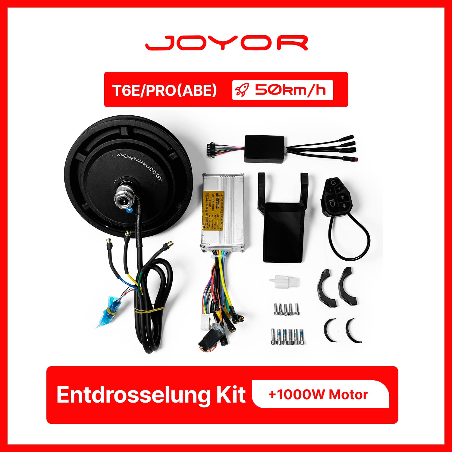 elektrofahrrad entdrosseln Joyor T6E/Pro ABE-Tuning | Geschwindigkeits-Entsperrkit | 35 km/h Höchstgeschwindigkeit Upgrade
