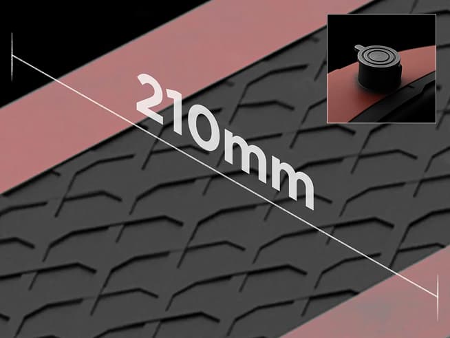 Pedal de 210 mm de ancho