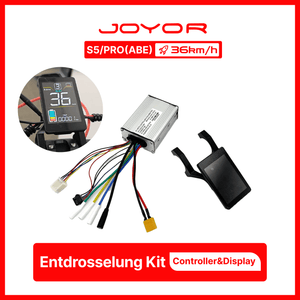 Kit per rimozione del limitatore di velocità JOYOR S5 ABE / Pro – Aumenta la velocità del monopattino elettrico (controller e display)