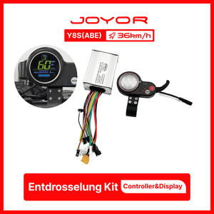 Kit di cancellazione del limite di velocità ABE JOYOR Y8S per aumentare la velocità dello scooter elettrico (controller e display)