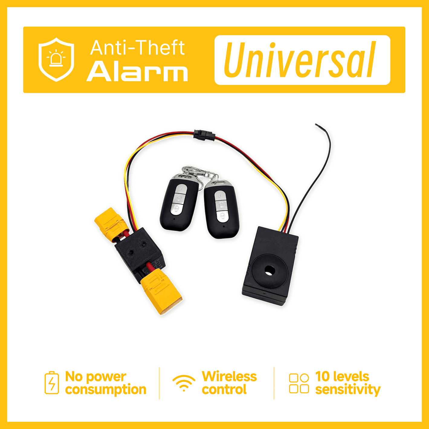 Alarma antirrobo oculta universal para patinetes y bicicletas eléctricas