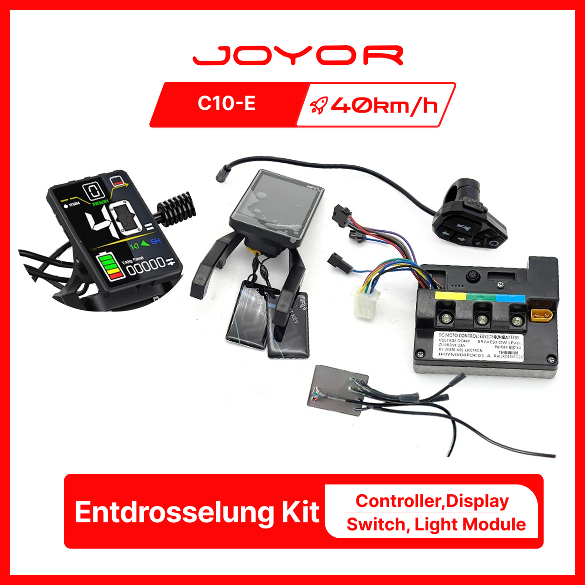 C10E Elektroroller + Geschwindigkeitserweiterungs-Kit