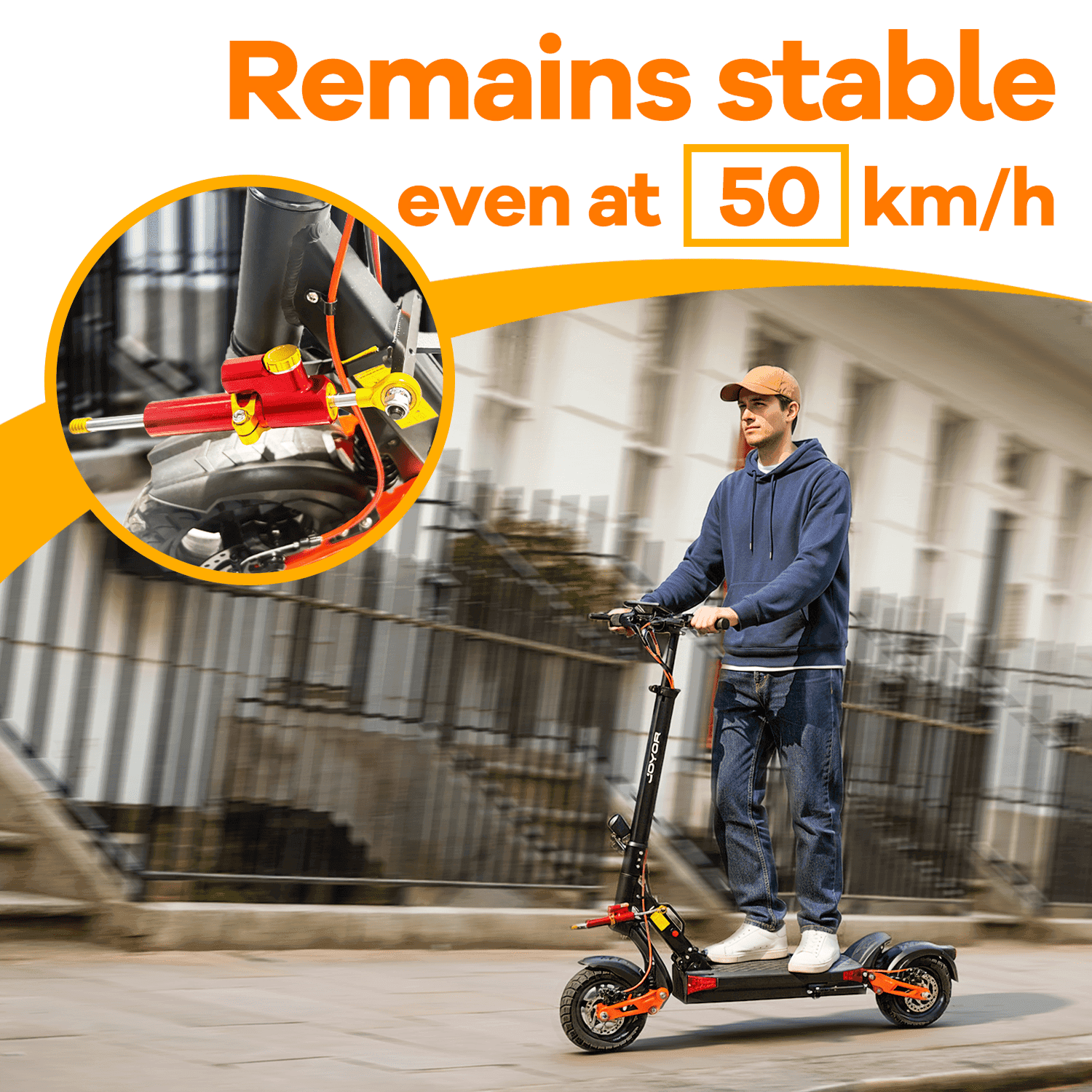 JOYOR T6E T Series Damper (Red/Gold) - Image 4