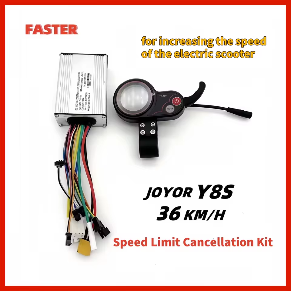 Kit di cancellazione del limite di velocità ABE JOYOR Y8S per aumentare la velocità dello scooter elettrico (controller e display)