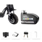 E-scooter & E-bike  Disc Lock Safety Protection Padlock Aluminum Alloy AntiTheft Alarm+Reminder Rope+Lock Bag MotorcycleAccessory