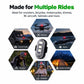 Luce stroboscopica a LED ricaricabile senza fili con telecomando per e-scooter/biciclette
